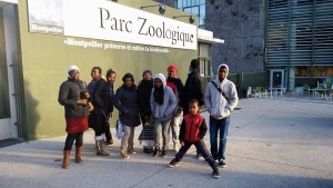 Les participants, à l'entrée du Zoo